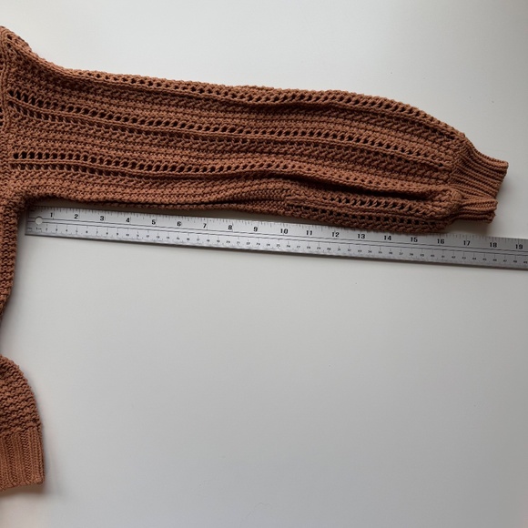 American Eagle Knit Sweater Light Brown Size M - Picture 10 of 14